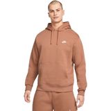 Nike sportswear club fleece pullover hoodie in de kleur bruin.