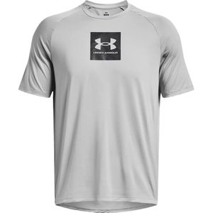 Under armour tech print fill t-shirt in de kleur grijs.