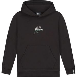 Malelions split essentials hoodie in de kleur zwart.