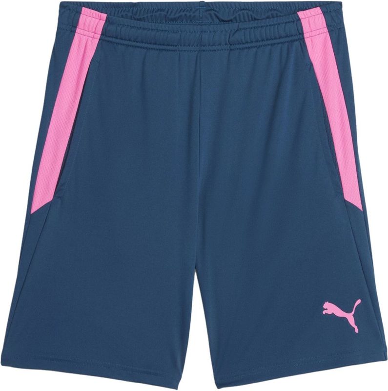 Puma teamliga trainingsshort 2 in de kleur blauw.