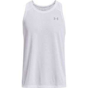 Under armour streaker run singlet in de kleur wit.