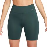 Nike one mid-rise 7" bikershort in de kleur groen.