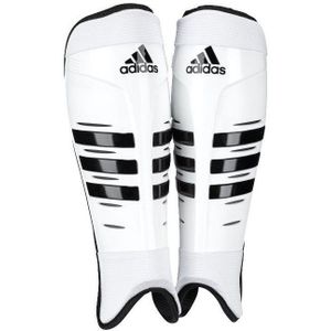 Adidas hockey sg hockey scheenbeschermers in de kleur wit/zwart.