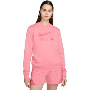 Nike air fleece crewneck sweater in de kleur roze.