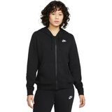 Nike sportswear club fleece full-zip hoodie in de kleur zwart.