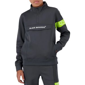 Black bananas commander tracktop in de kleur grijs.