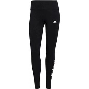 Adidas essentials high-waisted logo legging in de kleur zwart/wit.