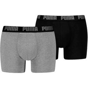 Puma everyday basic 2-pack boxers in de kleur grijs.