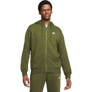 Nike sportswear club full-zip hoodie in de kleur groen.