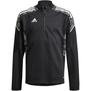 Adidas condivo 21 primeblue trainingstop in de kleur zwart/wit.