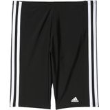 Adidas 3-stripes jammer zwembroek in de kleur zwart/wit.