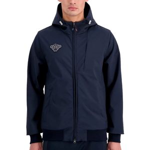 Black bananas h.m.d. Softshell jas in de kleur marine.