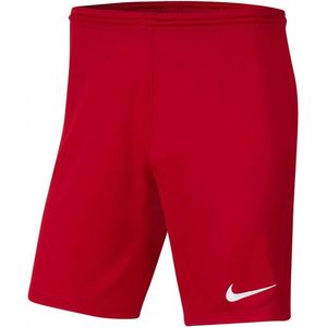 Nike dri-fit park 3 short in de kleur rood.