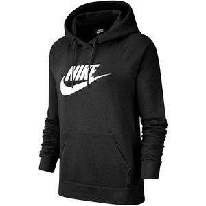 Nike sportswear essential fleece hoodie in de kleur zwart.
