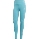 Adidas essentials high-waisted logo legging in de kleur blauw.