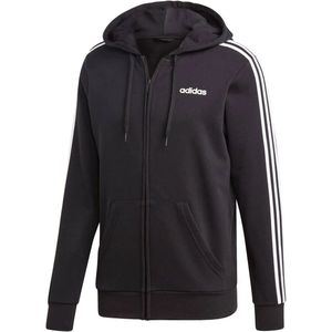 Adidas essentials 3-stripes hoodie in de kleur zwart/wit.