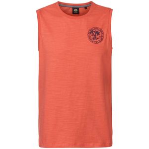 Petrol industries r-neck tanktop in de kleur oranje.