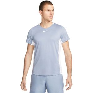 Nike court dri-fit advantage t-shirt in de kleur blauw.