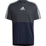 Adidas essentials colorblock t-shirt in de kleur zwart.