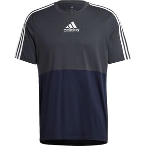 Adidas essentials colorblock t-shirt in de kleur zwart.