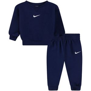 Nike - NKN Essential Fleece Crew Set - Joggingpak - Midnight Navy - 2-delig