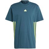 Adidas future icons 3-stripes t-shirt in de kleur groen.