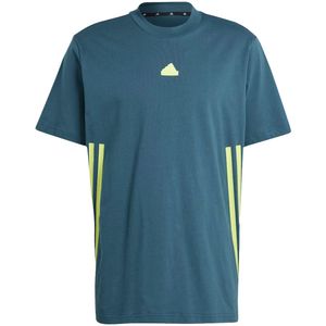 Adidas future icons 3-stripes t-shirt in de kleur groen.