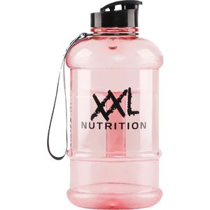 Xxl nutrition clear water bidon in de kleur roze.