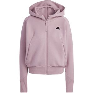 Adidas z.n.e. Full-zip hoodie in de kleur paars.