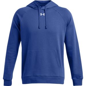 Under armour rival fleece hoodie in de kleur blauw.