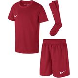 Nike dri-fit park voetbaltenue in de kleur rood.