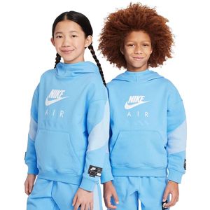 Nike air fleece hoodie in de kleur blauw.