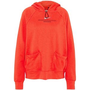 Nike swoosh hoodie in de kleur rood.
