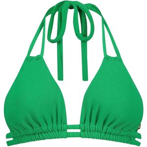 Ten cate slide triangle bikinitop in de kleur groen.