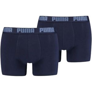 Puma basic boxer 2-pack in de kleur marine.