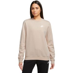 Nike sportswear club fleece sweater in de kleur ecru.