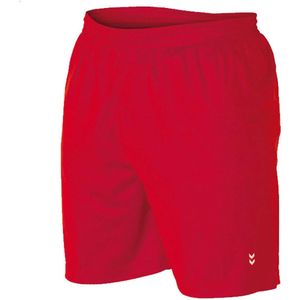 Hummel euro short voetbalbroekje in de kleur rood.