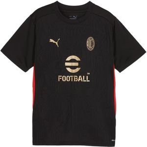 Ac milan training jersey in de kleur zwart.