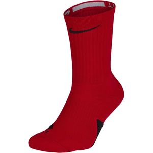 Nike elite crew basketbalsokken in de kleur rood.