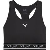 Puma 4keeps elastische sport bh in de kleur zwart.