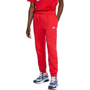 Nike Sportswear Club Fleece Joggingbroek Rood Wit