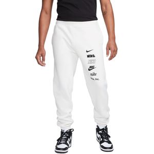 Nike club fleece joggingbroek in de kleur wit.