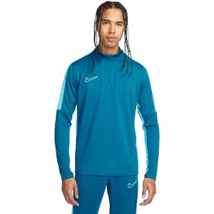 Nike dri-fit academy global 1/4-zip top in de kleur blauw.