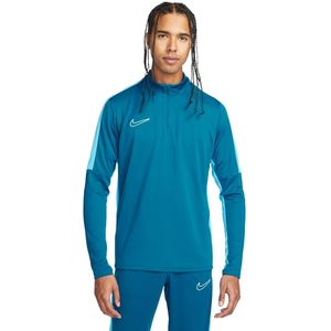 Nike dri-fit academy global 1/4-zip top in de kleur blauw.