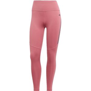 Adidas dailyrun 3-stripes 7/8 legging in de kleur roze.