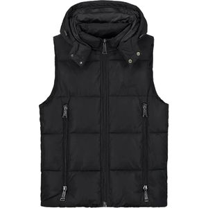 Malelions travis bodywarmer in de kleur zwart.