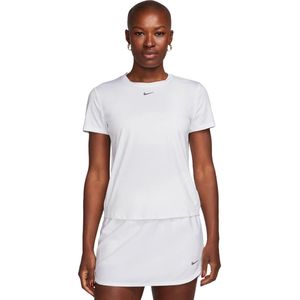 Nike w Nk One Classic Df Ss Top Dames Sporttop - Wit Zwart