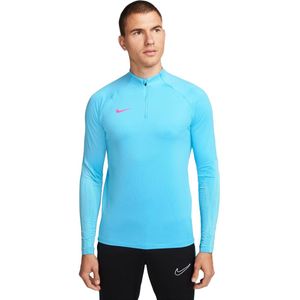 Nike dri-fit strike drill top in de kleur blauw.