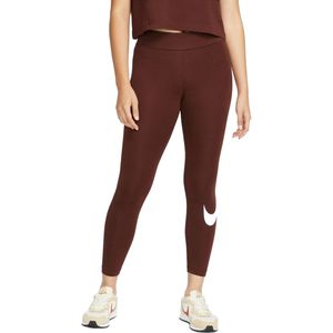Nike sportswear essential swoosh legging in de kleur bruin.