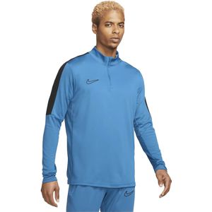 Nike dri-fit academy global 1/4-zip top in de kleur blauw.